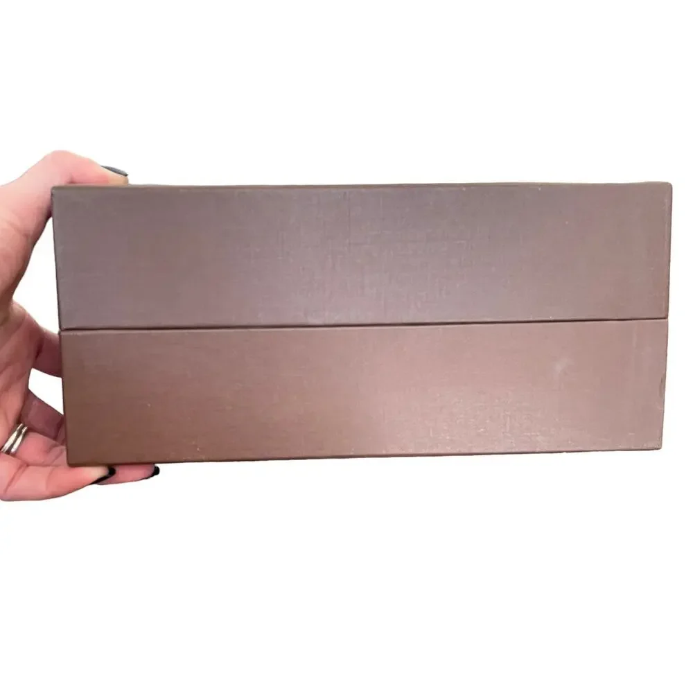 Louis Vuitton Gift Box Empty Storage Dark Brown Authentic Logo Flawed READ